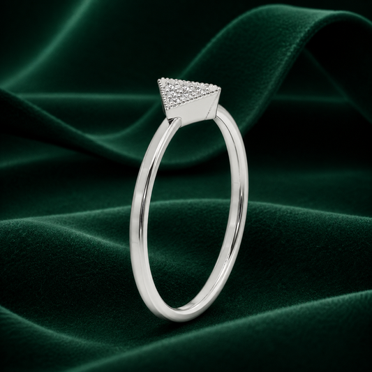 Dainty Lozenge Lab Grown Diamond Promise Ring