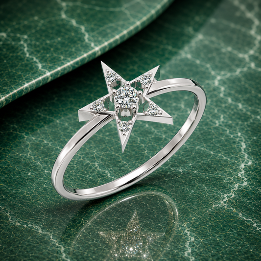 Glemzee Celestial Star Ring