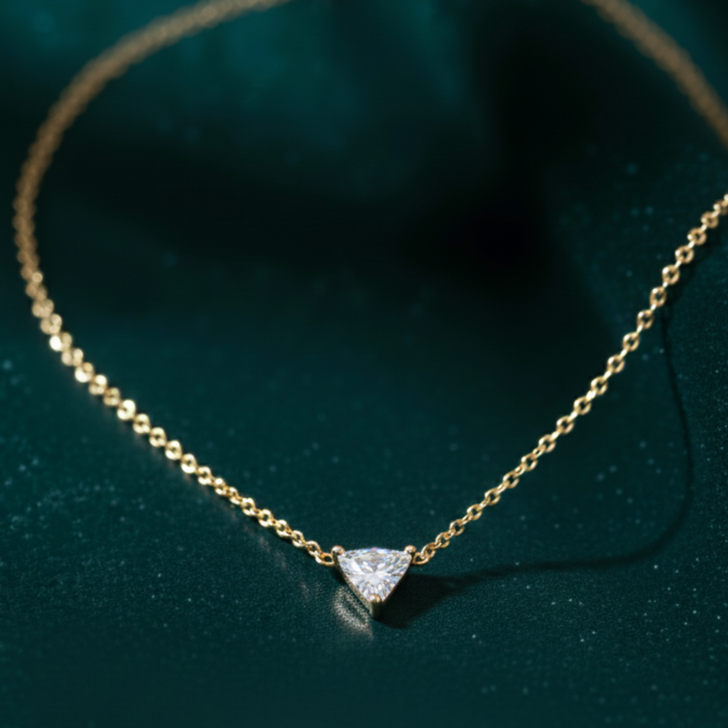 Trinity Trillion-Cut Diamond Pendant