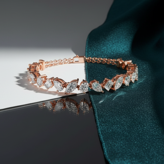 Aurora Allure Mixed-Cut Diamond Bracelet