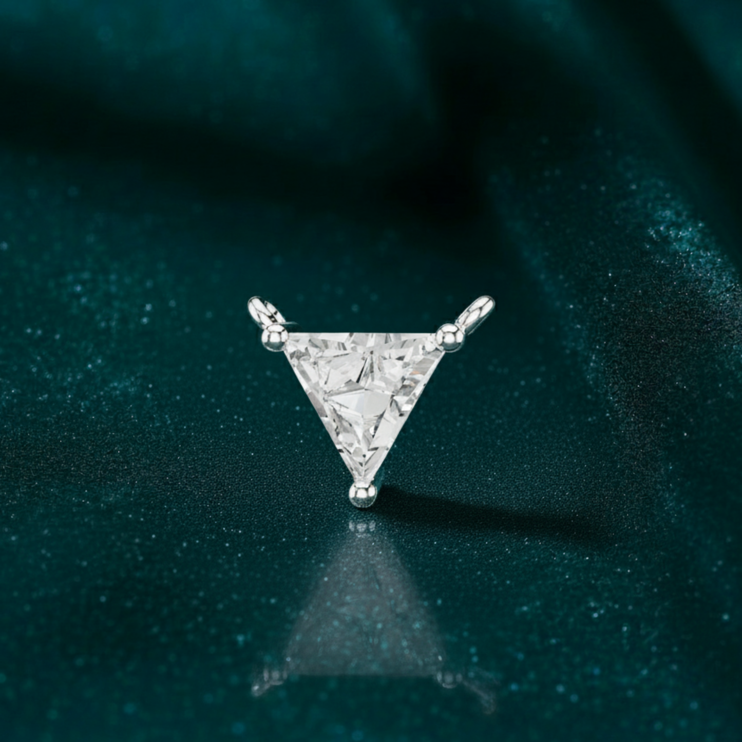 Trinity Trillion-Cut Diamond Pendant