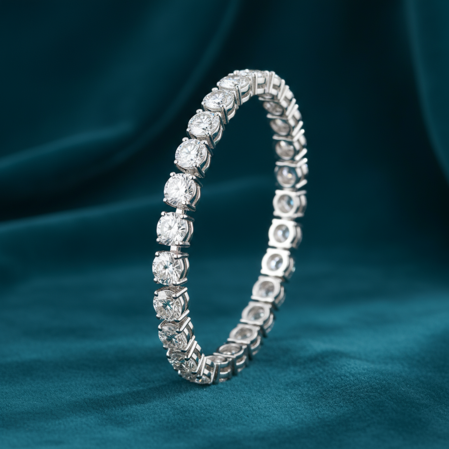 Classic Round Diamond Tennis Bracelet
