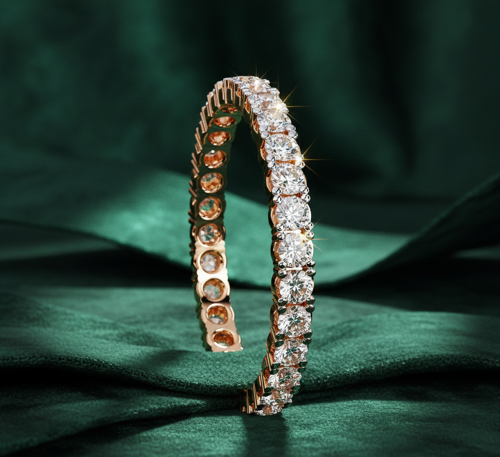Round Cut Diamond Full Eternity Band | Shared Prong Luxury Wedding Ring