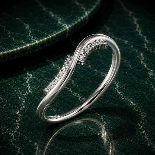 Curved Wavy Stacking Band