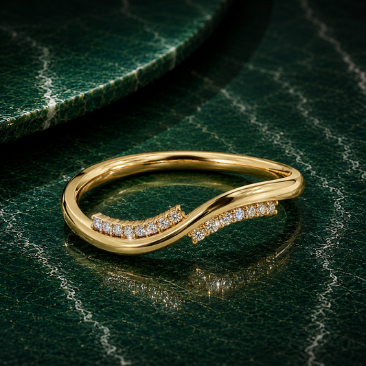Curved Wavy Stacking Band