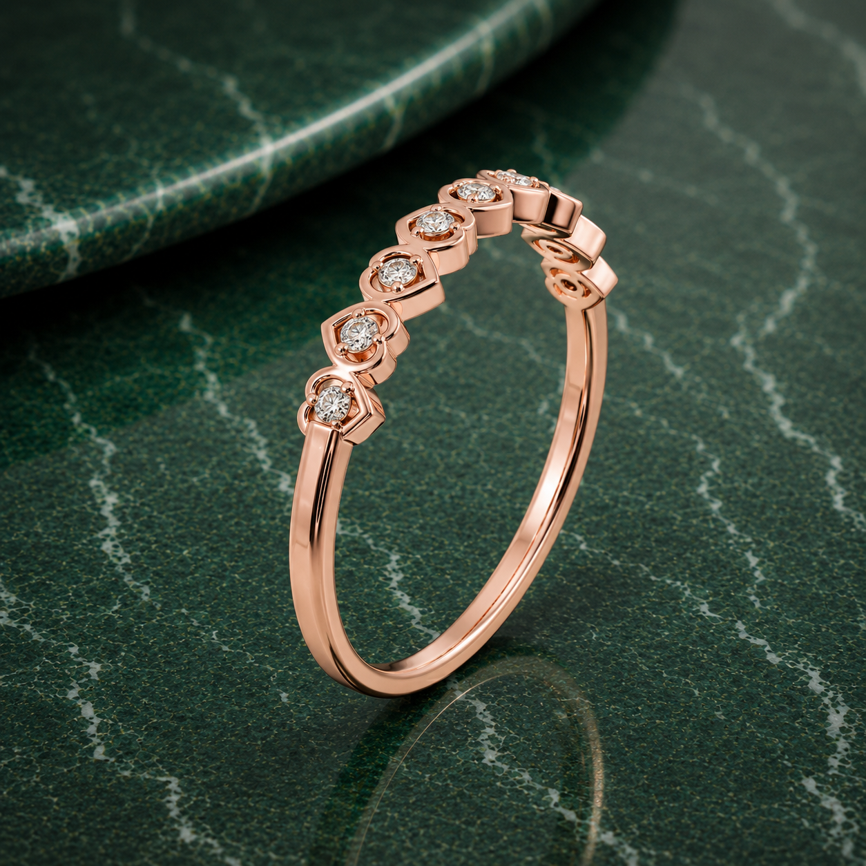 Minimalist Lab Grown Diamond Heart Ring