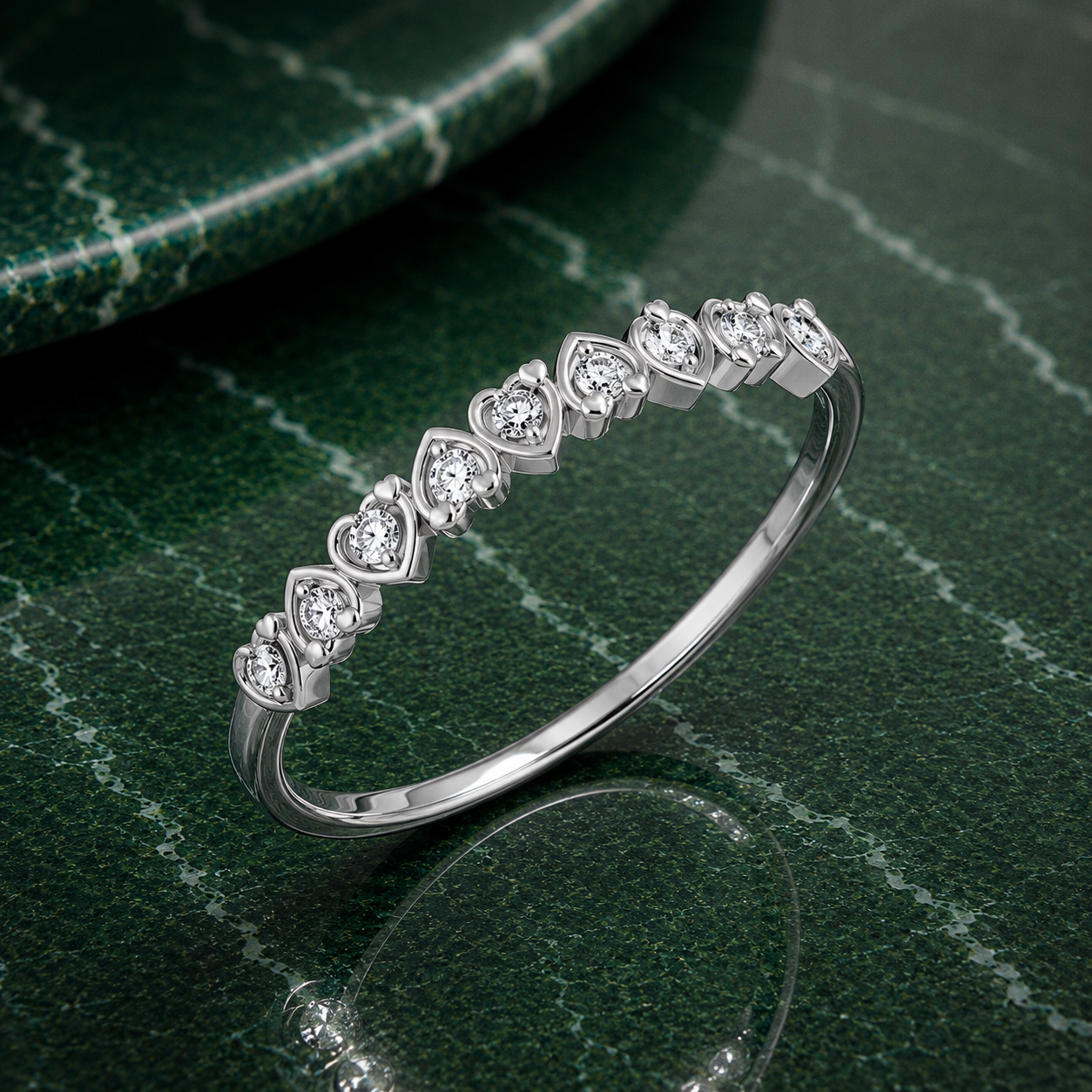 Minimalist Lab Grown Diamond Heart Ring