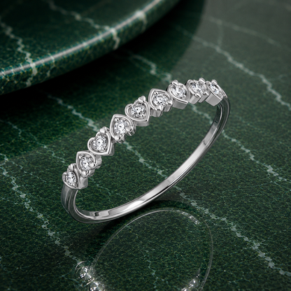 Minimalist Lab Grown Diamond Heart Ring