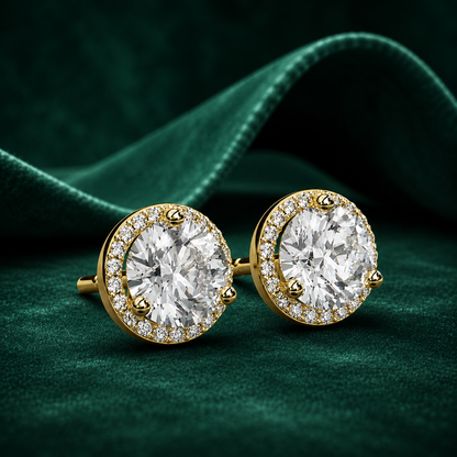 Minimalist Round Cut Earrings