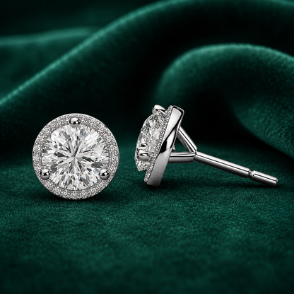 Minimalist Round Cut Earrings