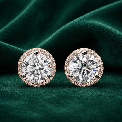 Minimalist Round Cut Earrings