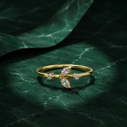 Botanical Leaf Stacking Band