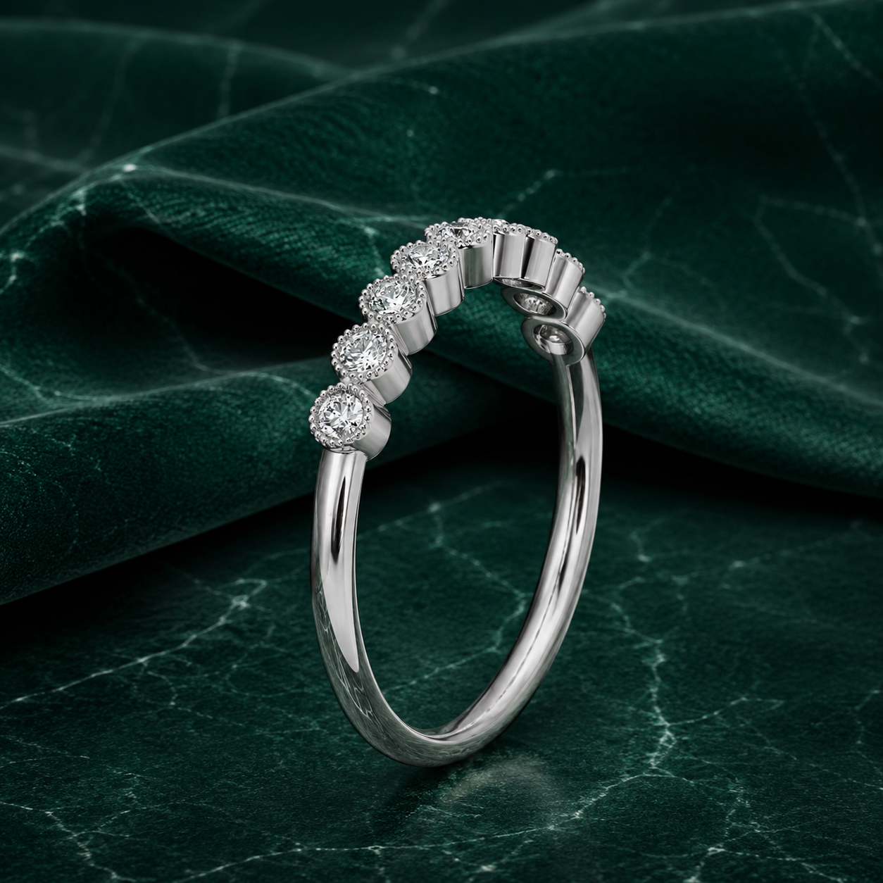 Lumière Bezel-Set Lab Grown Diamond Stacking Ring