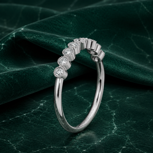 Lumière Bezel-Set Lab Grown Diamond Stacking Ring