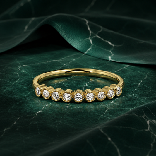 Lumière Bezel-Set Lab Grown Diamond Stacking Ring