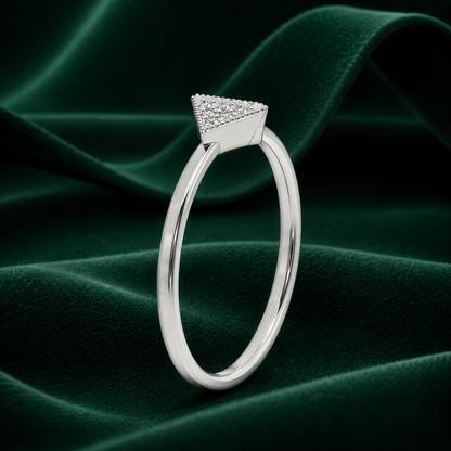 Dainty Lozenge Lab Grown Diamond Promise Ring