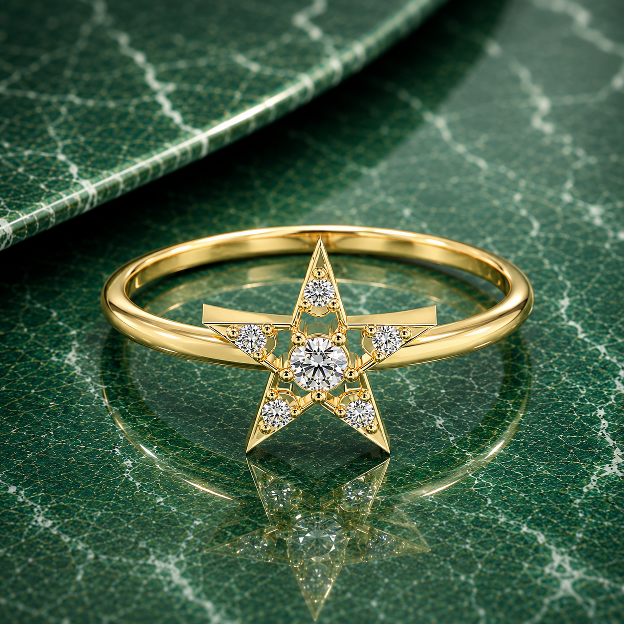 Glemzee Celestial Star Ring