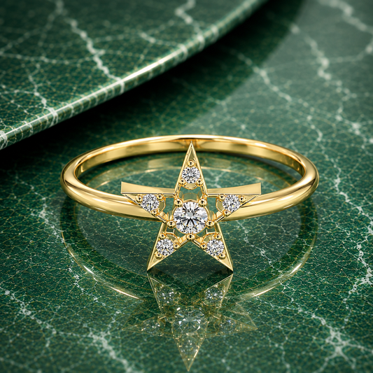 Glemzee Celestial Star Ring