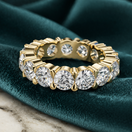 Aurora Round Diamond Eternity Band