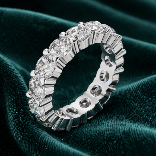 Aurora Round Diamond Eternity Band