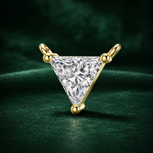 Trinity Trillion-Cut Diamond Pendant