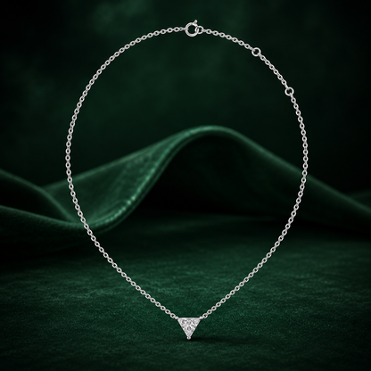 Trinity Trillion-Cut Diamond Pendant