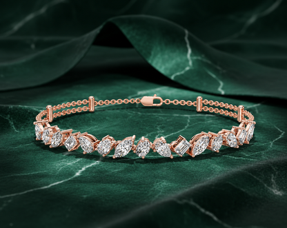 Aurora Allure Mixed-Cut Diamond Bracelet