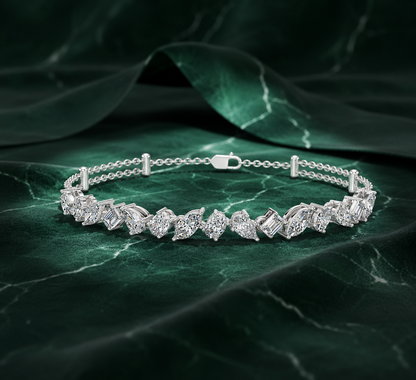 Aurora Allure Mixed-Cut Diamond Bracelet