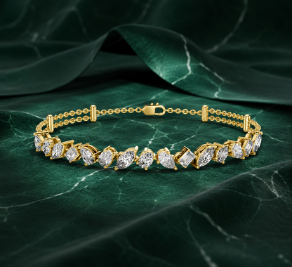 Aurora Allure Mixed-Cut Diamond Bracelet
