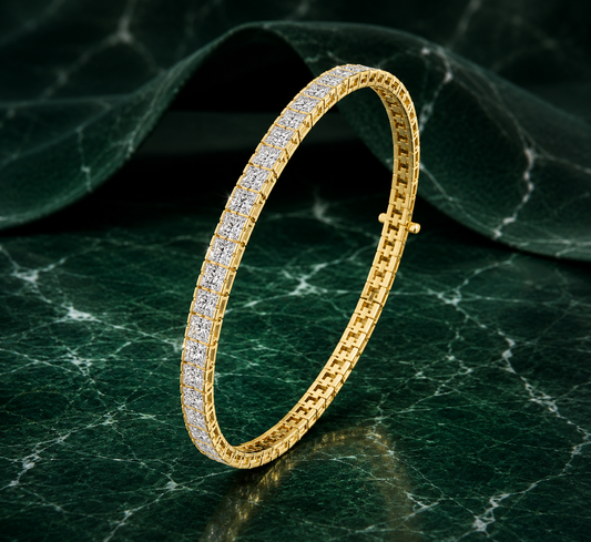 Eterna Radiance Princess Diamond Tennis Bracelet