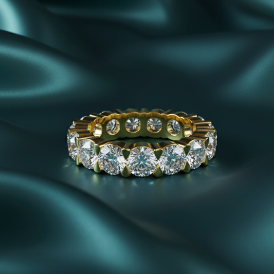 Aurora Round Diamond Eternity Band