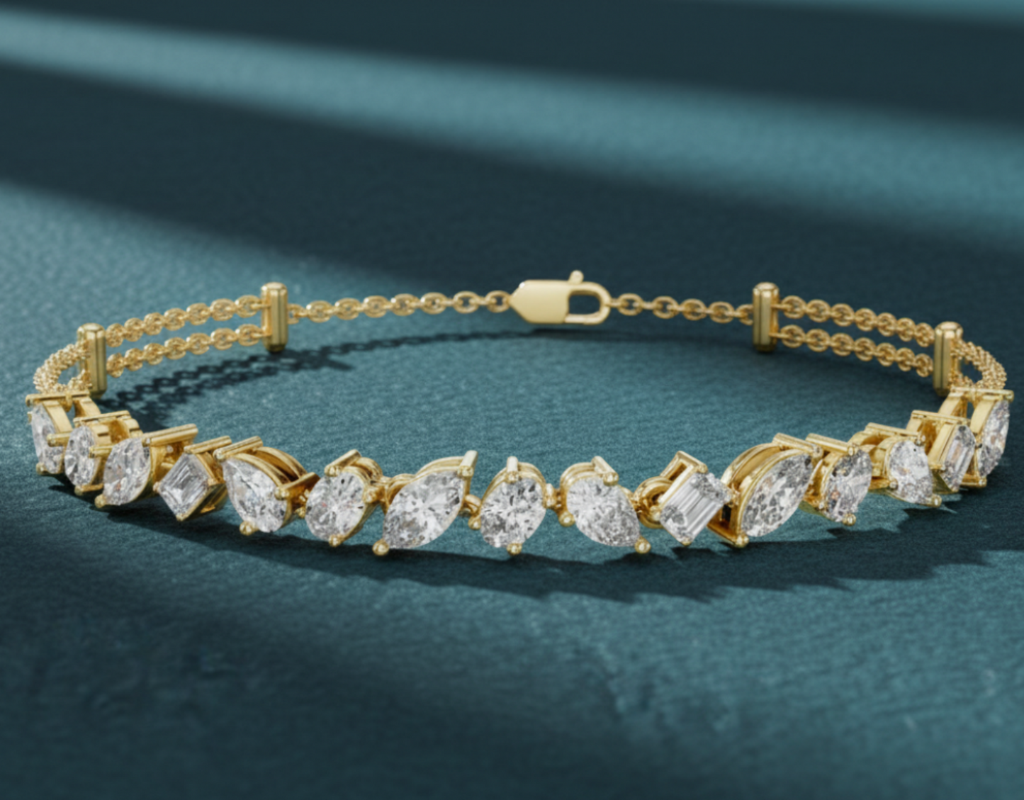 Aurora Allure Mixed-Cut Diamond Bracelet