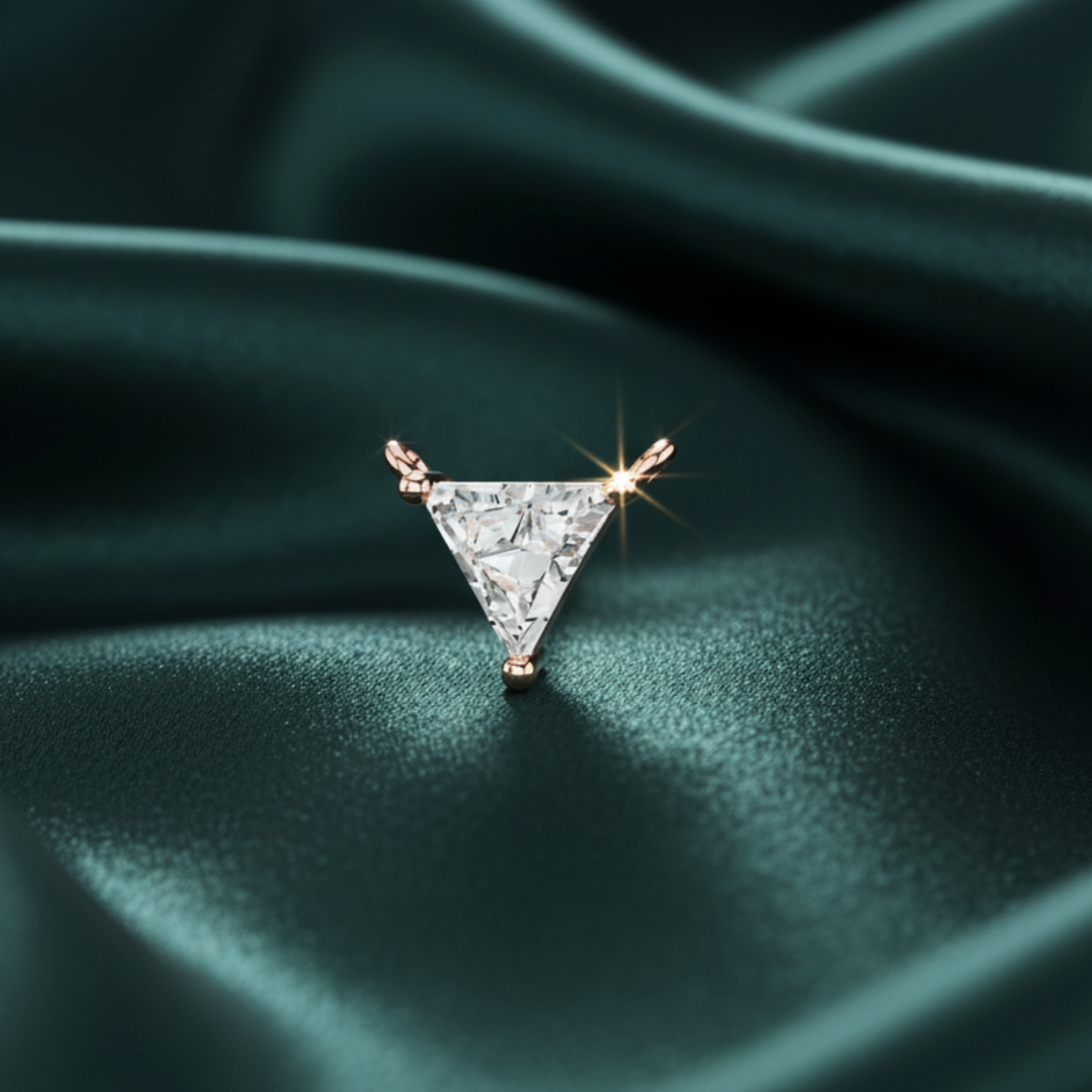 Trinity Trillion-Cut Diamond Pendant