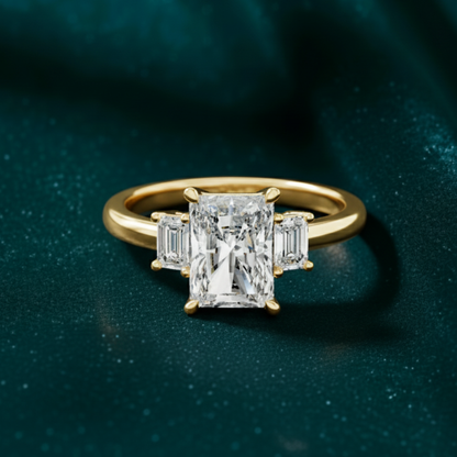 Eternal Luminesse Radiant-Cut Three-Stone Ring