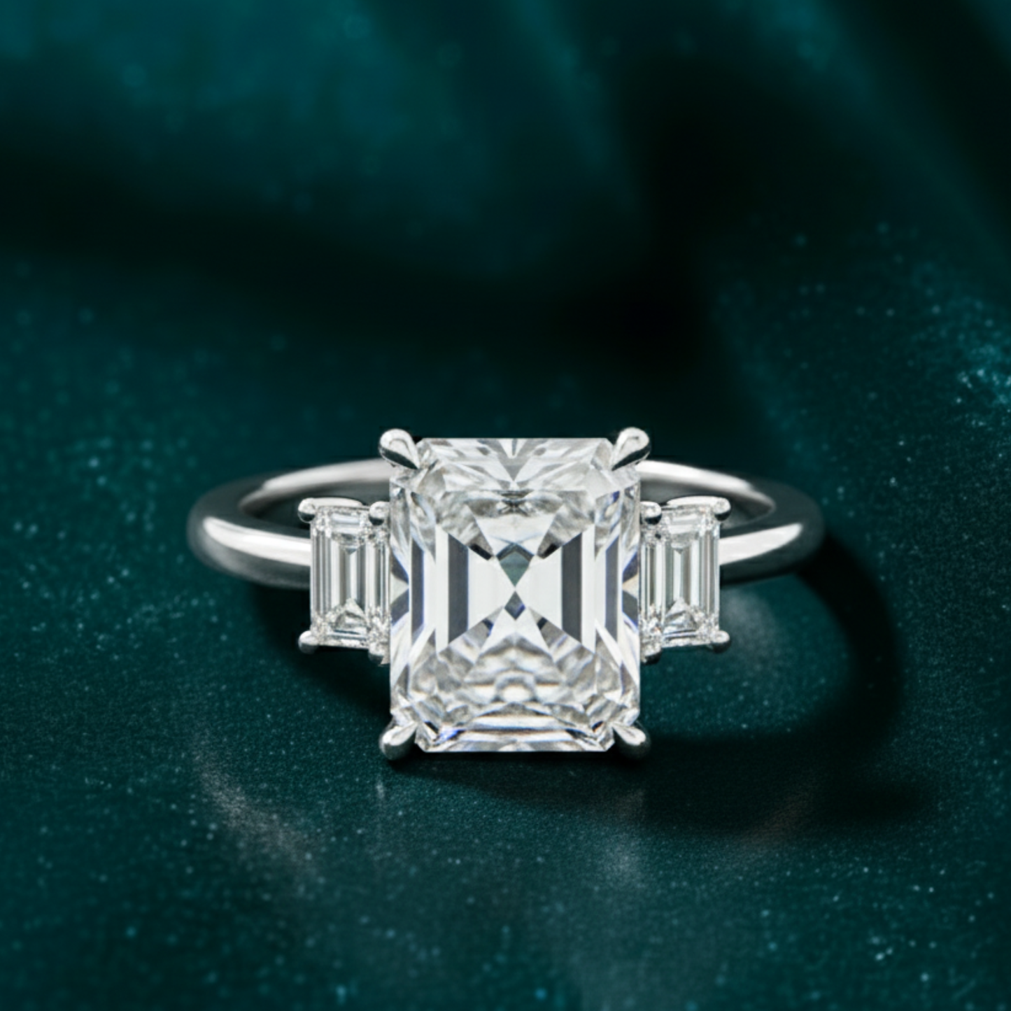 Eternal Luminesse Radiant-Cut Three-Stone Ring