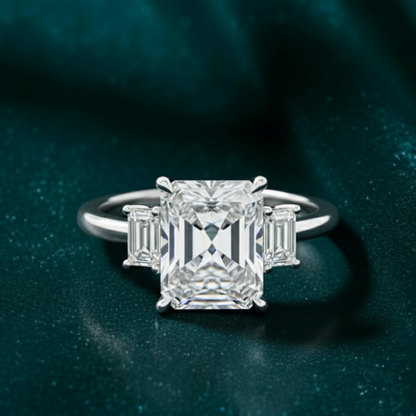 Eternal Luminesse Radiant-Cut Three-Stone Ring