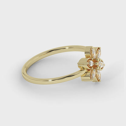 Daisy Cluster Lab-Grown Diamond Ring
