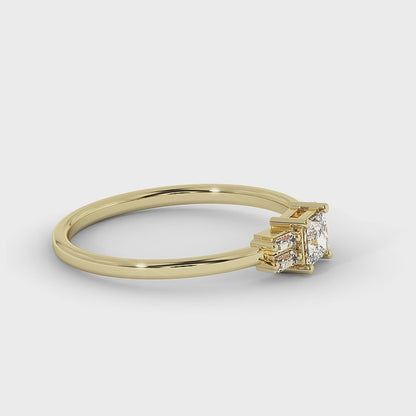 Princess & Baguette Diamond Ring