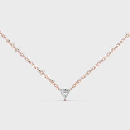 Trinity Trillion-Cut Diamond Pendant