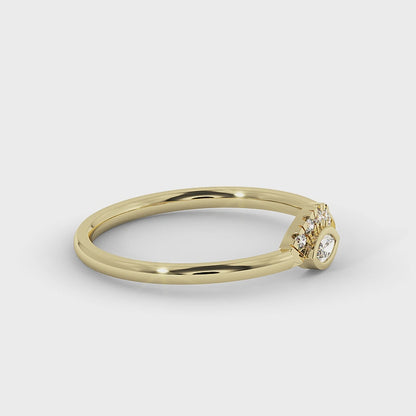 Boho Marquise Evil Eye Diamond Ring