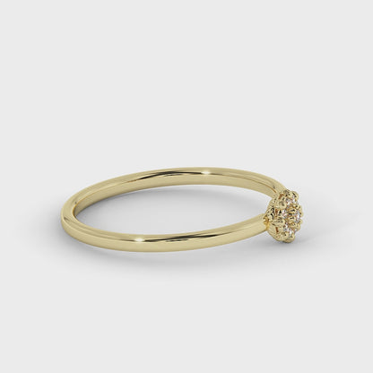 Floral Cluster Lab Grown Diamond Ring