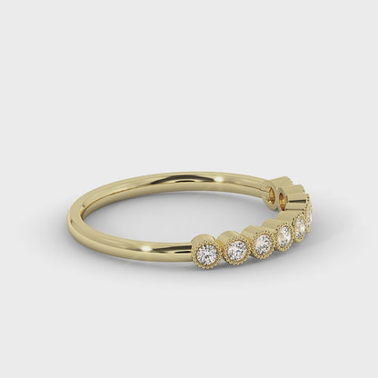 Lumière Bezel-Set Lab Grown Diamond Stacking Ring